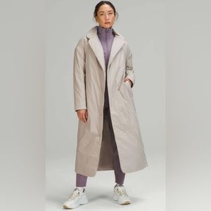 LULULEMON size 8 Insulated Trench Coat